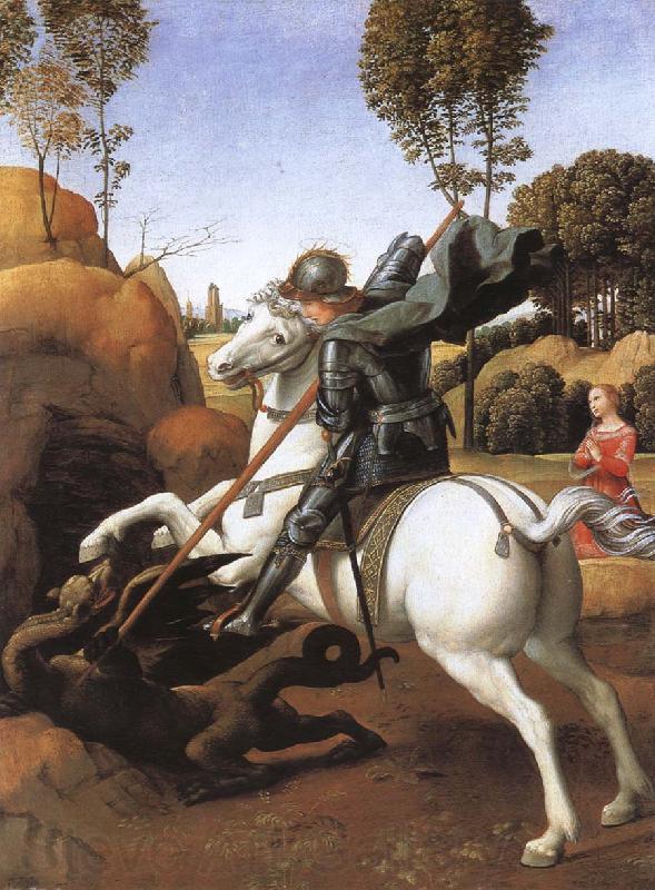 RAFFAELLO Sanzio Kill dragon Germany oil painting art